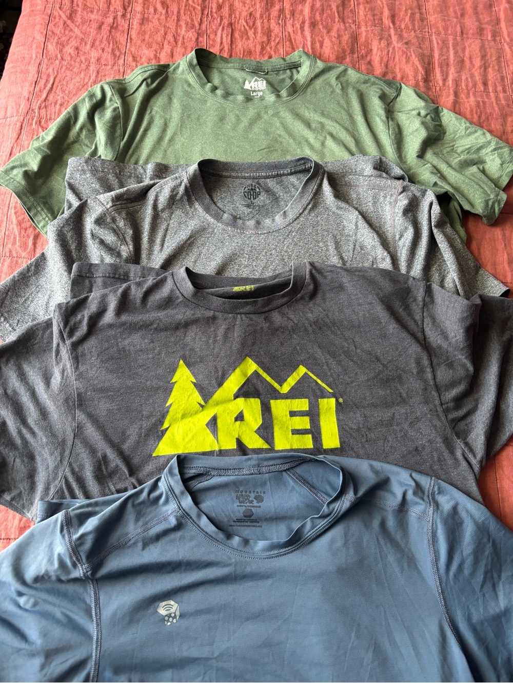 Lot of 4 REI & Mountain Hardware Shirts